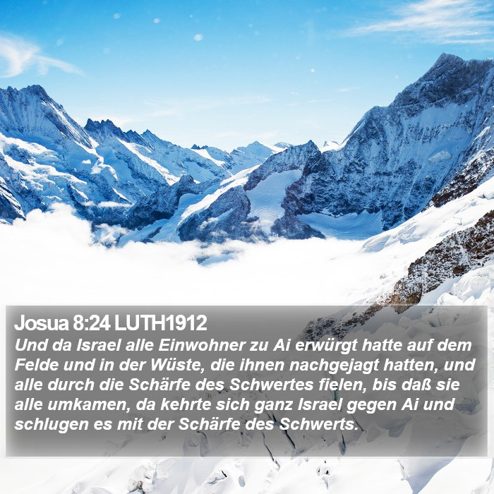 Josua 8:24 LUTH1912 Bible Study