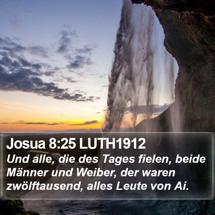 Josua 8:25 LUTH1912 Bible Study