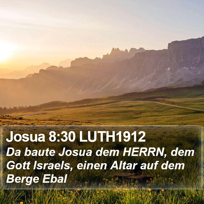 Josua 8:30 LUTH1912 Bible Study