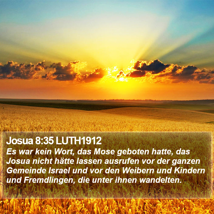 Josua 8:35 LUTH1912 Bible Study