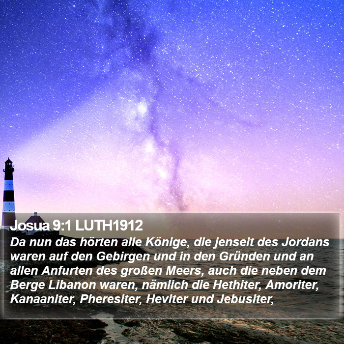 Josua 9:1 LUTH1912 Bible Study