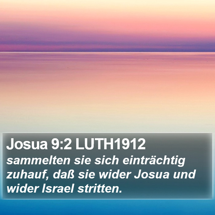 Josua 9:2 LUTH1912 Bible Study