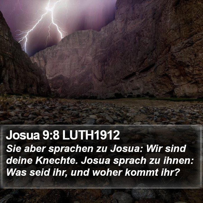Josua 9:8 LUTH1912 Bible Study