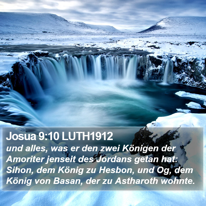 Josua 9:10 LUTH1912 Bible Study