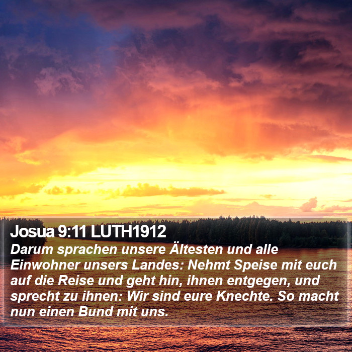 Josua 9:11 LUTH1912 Bible Study