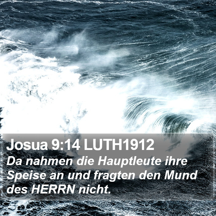 Josua 9:14 LUTH1912 Bible Study