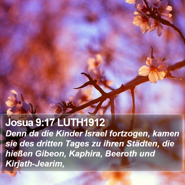 Josua 9:17 LUTH1912 Bible Study