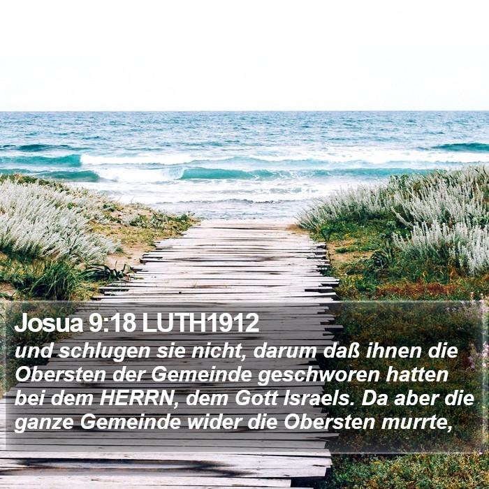 Josua 9:18 LUTH1912 Bible Study