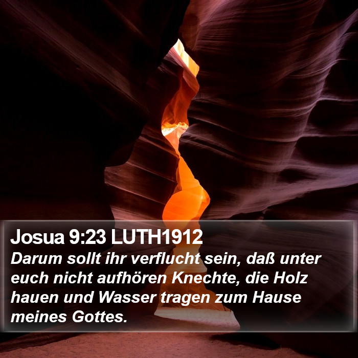 Josua 9:23 LUTH1912 Bible Study
