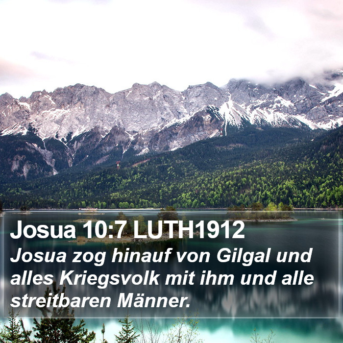 Josua 10:7 LUTH1912 Bible Study