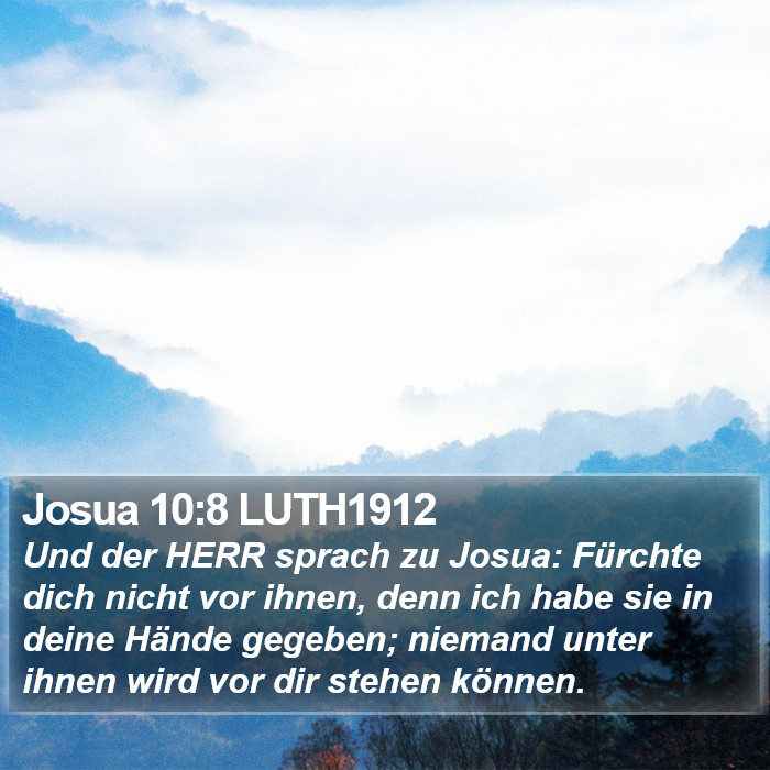 Josua 10:8 LUTH1912 Bible Study