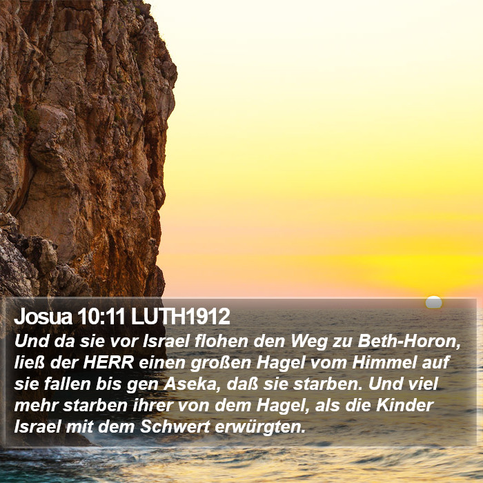 Josua 10:11 LUTH1912 Bible Study