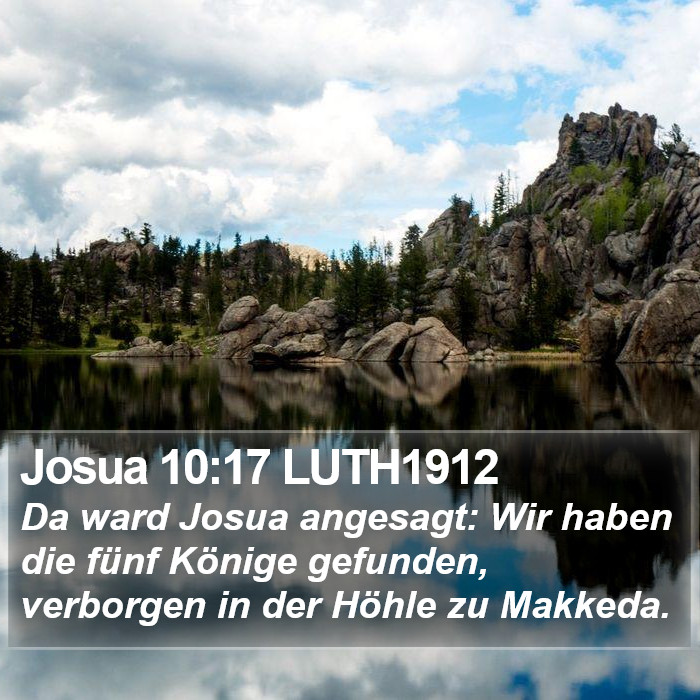 Josua 10:17 LUTH1912 Bible Study