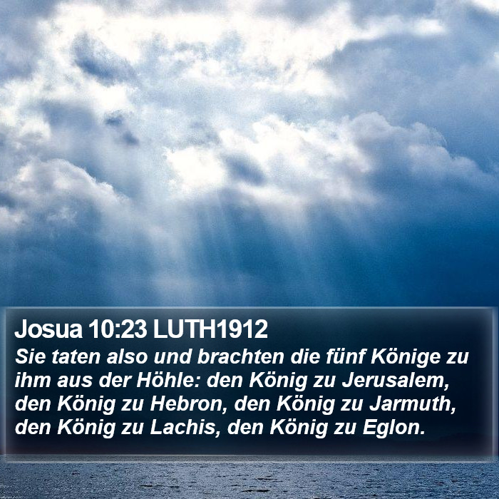 Josua 10:23 LUTH1912 Bible Study