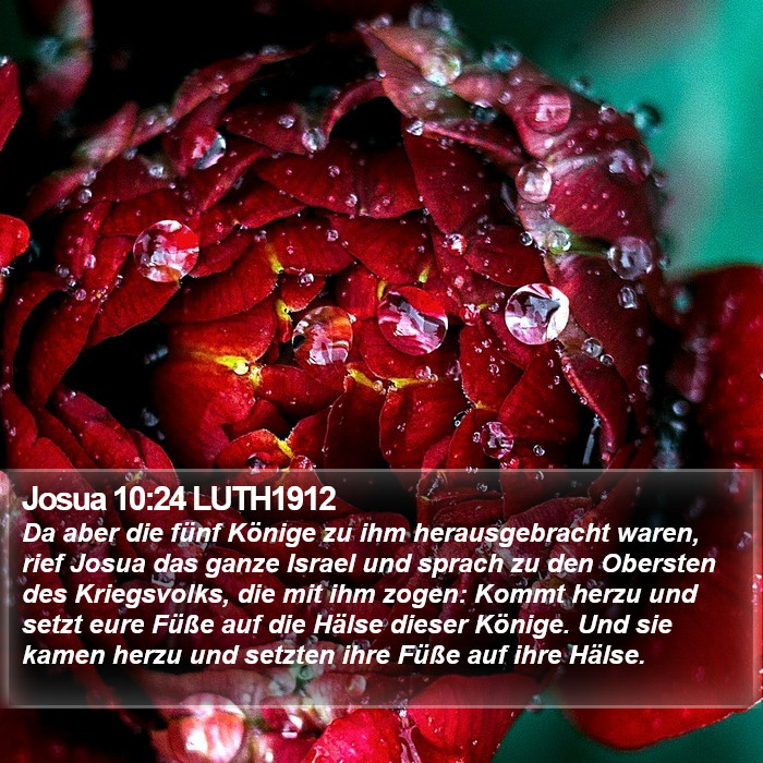 Josua 10:24 LUTH1912 Bible Study