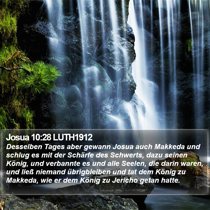 Josua 10:28 LUTH1912 Bible Study