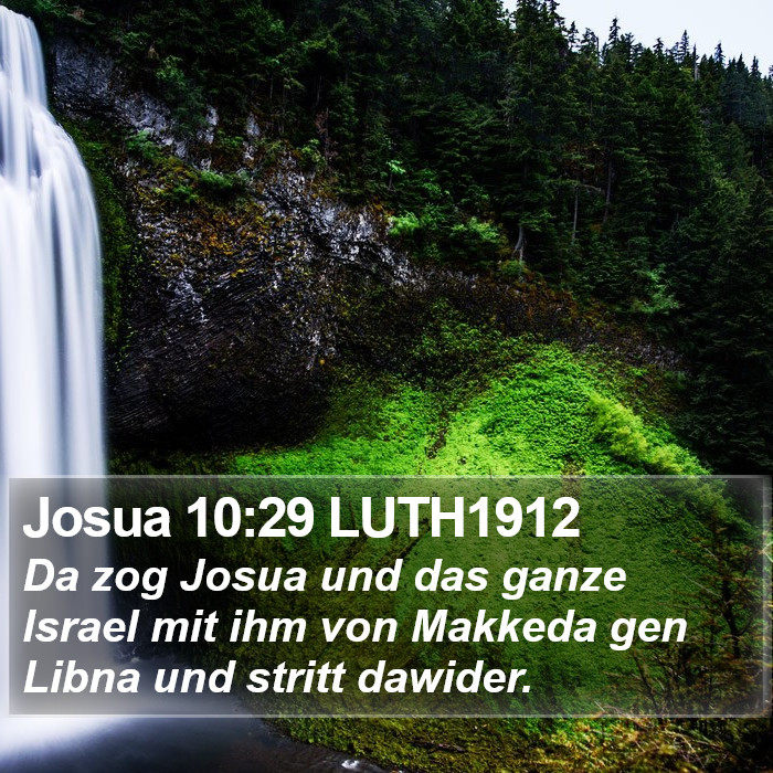 Josua 10:29 LUTH1912 Bible Study