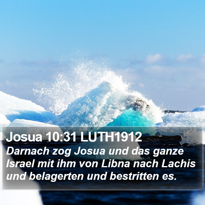 Josua 10:31 LUTH1912 Bible Study