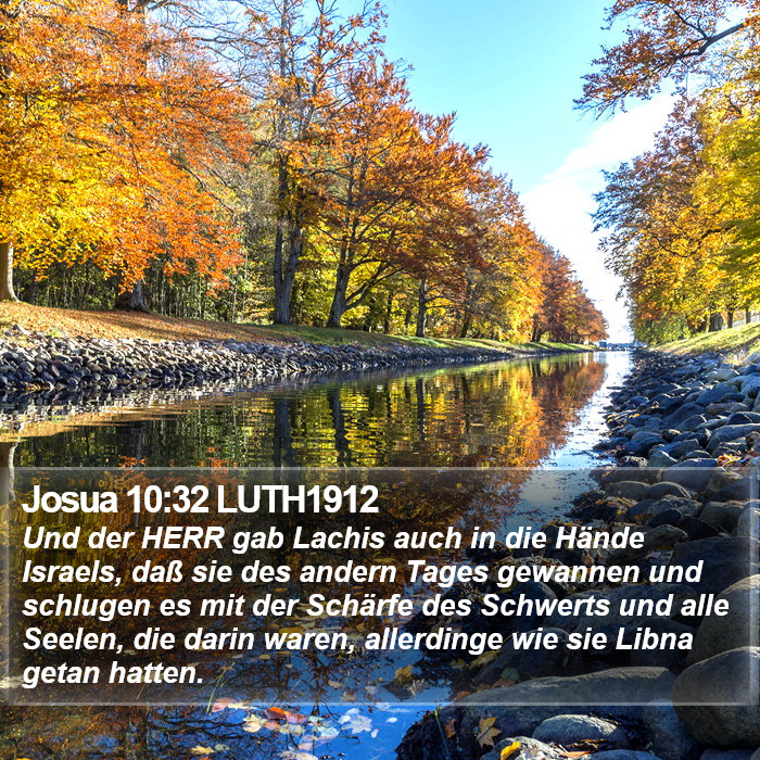 Josua 10:32 LUTH1912 Bible Study