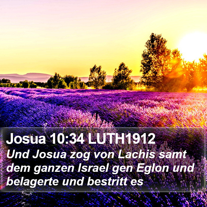 Josua 10:34 LUTH1912 Bible Study