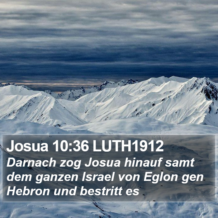 Josua 10:36 LUTH1912 Bible Study