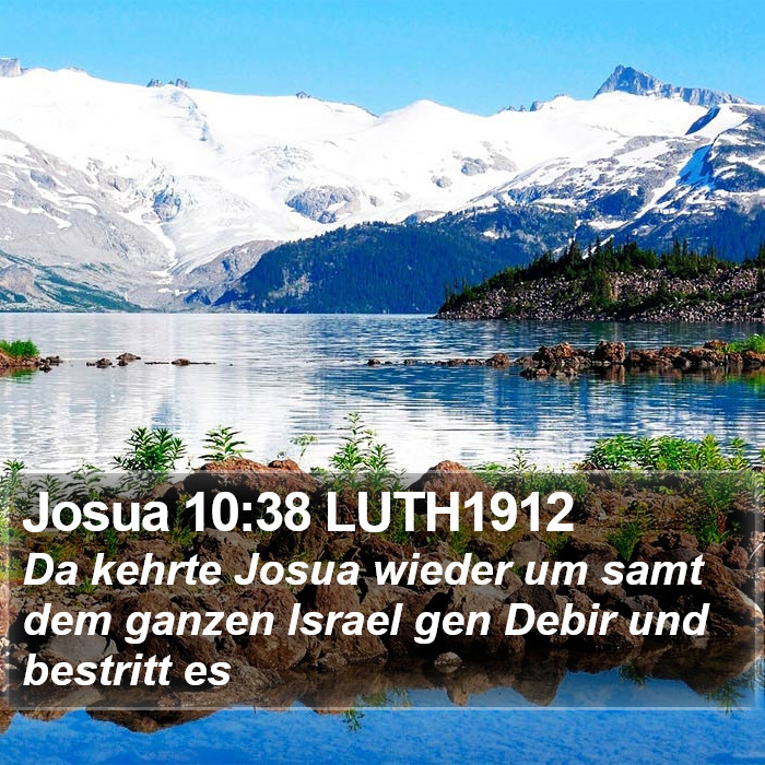 Josua 10:38 LUTH1912 Bible Study