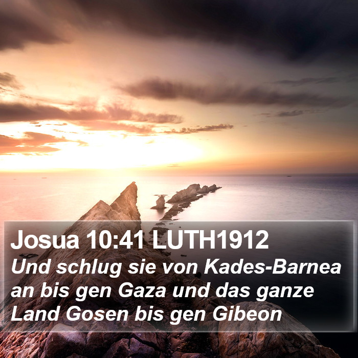 Josua 10:41 LUTH1912 Bible Study