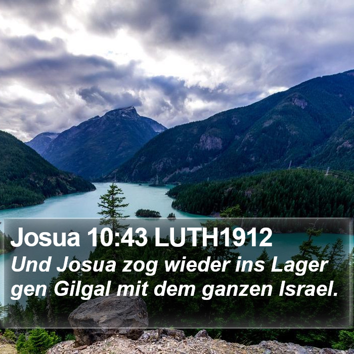 Josua 10:43 LUTH1912 Bible Study