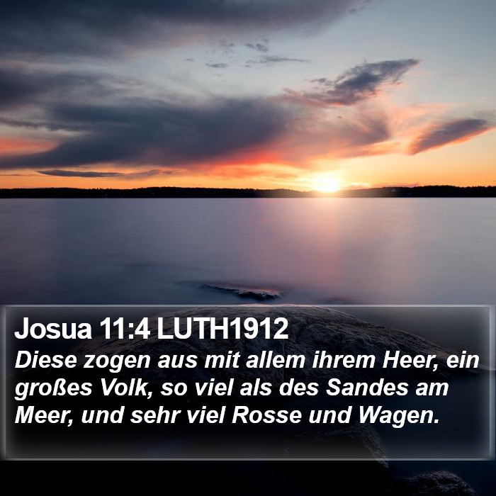 Josua 11:4 LUTH1912 Bible Study