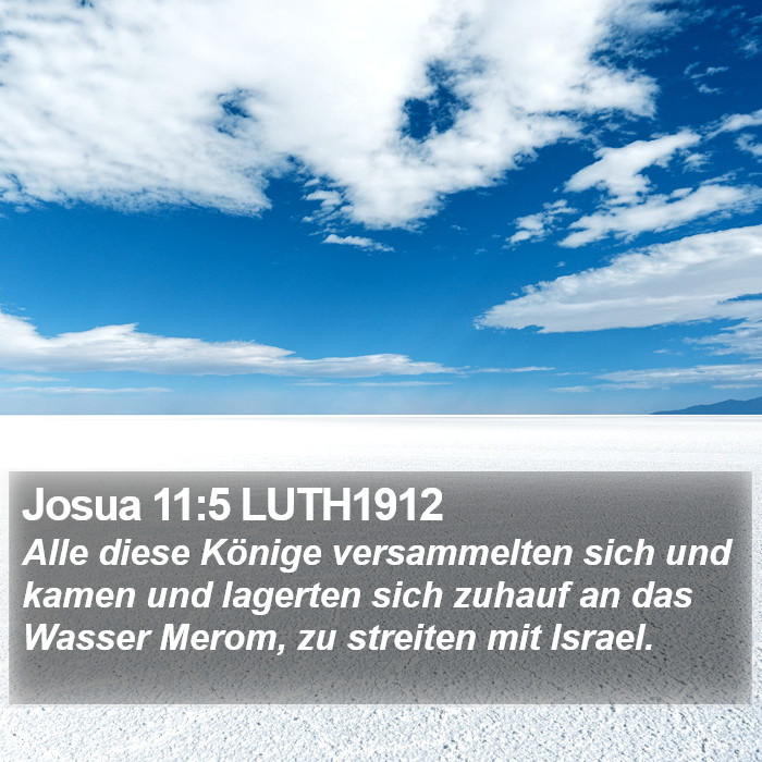 Josua 11:5 LUTH1912 Bible Study