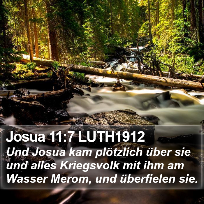 Josua 11:7 LUTH1912 Bible Study