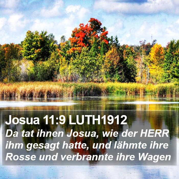 Josua 11:9 LUTH1912 Bible Study