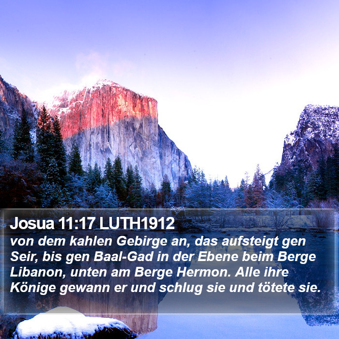 Josua 11:17 LUTH1912 Bible Study