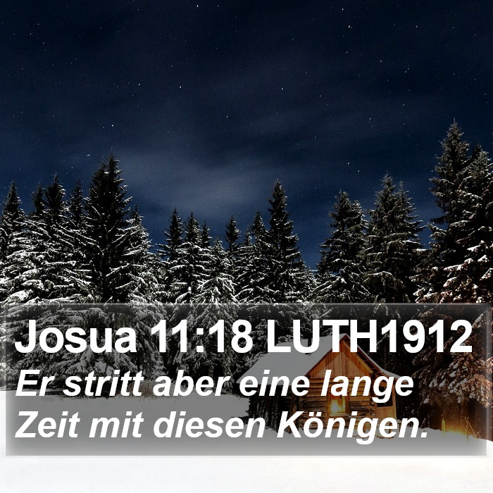 Josua 11:18 LUTH1912 Bible Study