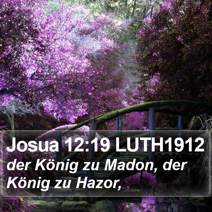 Josua 12:19 LUTH1912 Bible Study
