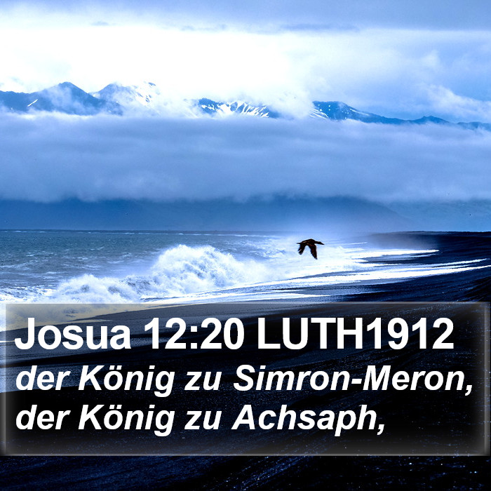 Josua 12:20 LUTH1912 Bible Study
