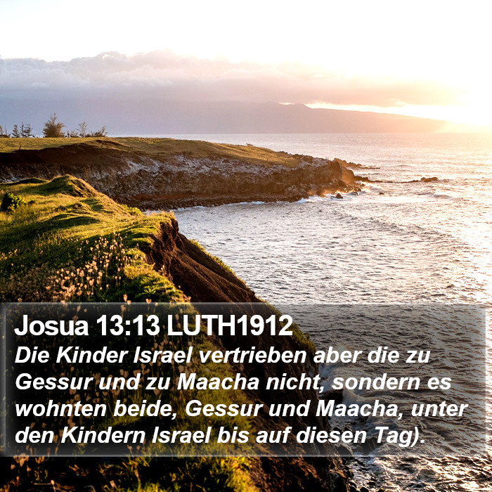 Josua 13:13 LUTH1912 Bible Study