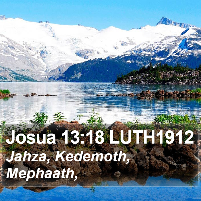 Josua 13:18 LUTH1912 Bible Study