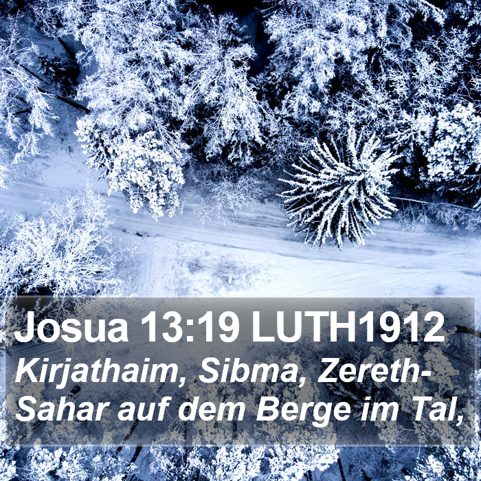 Josua 13:19 LUTH1912 Bible Study