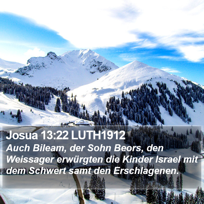 Josua 13:22 LUTH1912 Bible Study