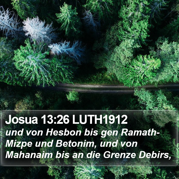 Josua 13:26 LUTH1912 Bible Study