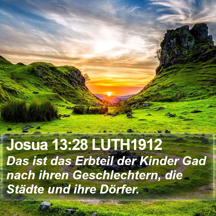 Josua 13:28 LUTH1912 Bible Study