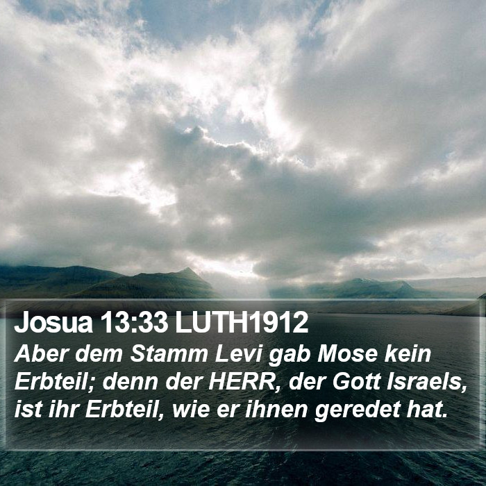 Josua 13:33 LUTH1912 Bible Study