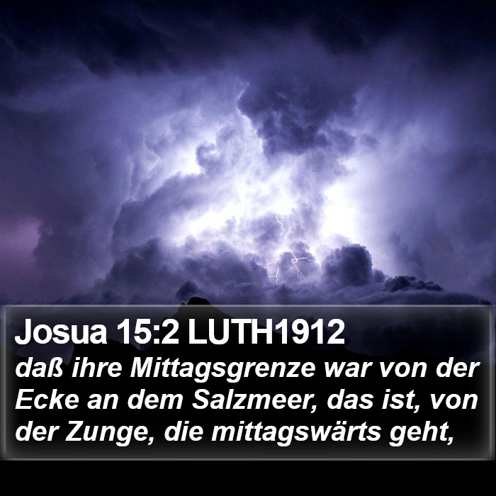 Josua 15:2 LUTH1912 Bible Study