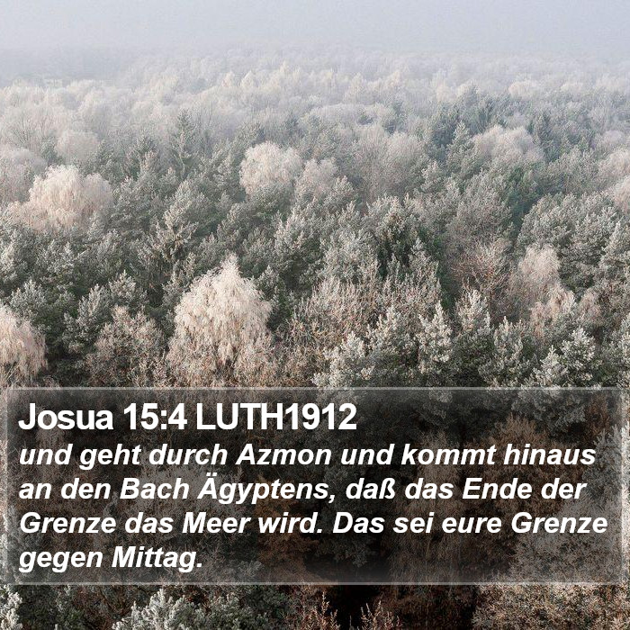 Josua 15:4 LUTH1912 Bible Study
