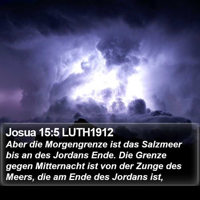 Josua 15:5 LUTH1912 Bible Study