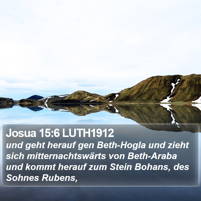 Josua 15:6 LUTH1912 Bible Study