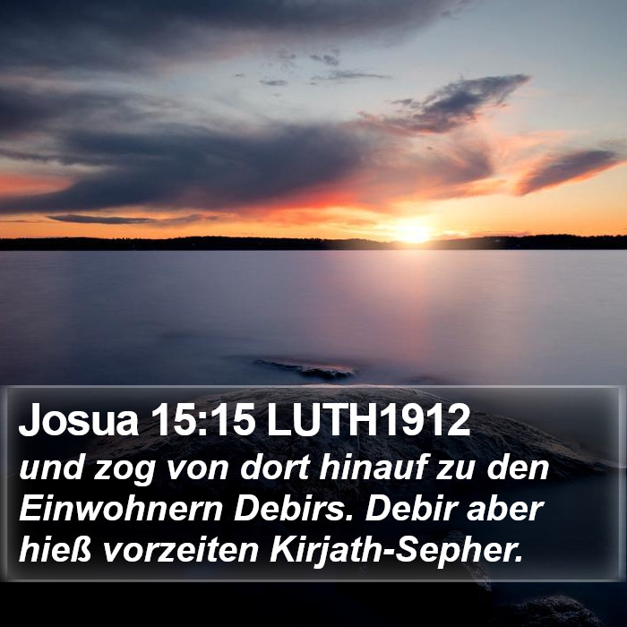 Josua 15:15 LUTH1912 Bible Study