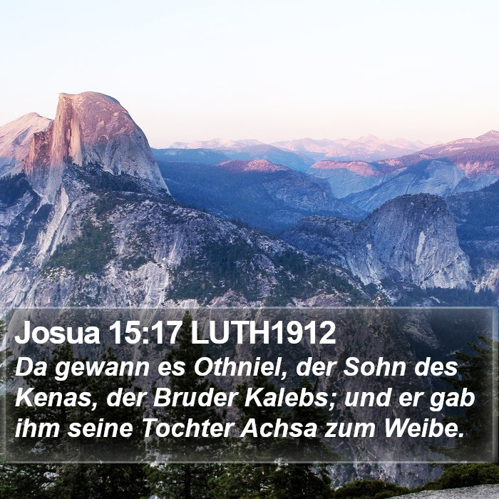 Josua 15:17 LUTH1912 Bible Study