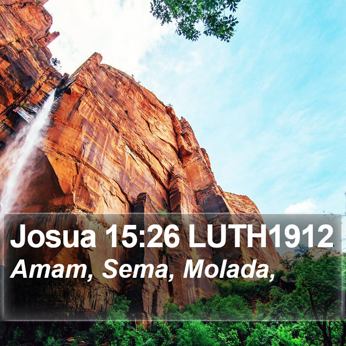Josua 15:26 LUTH1912 Bible Study